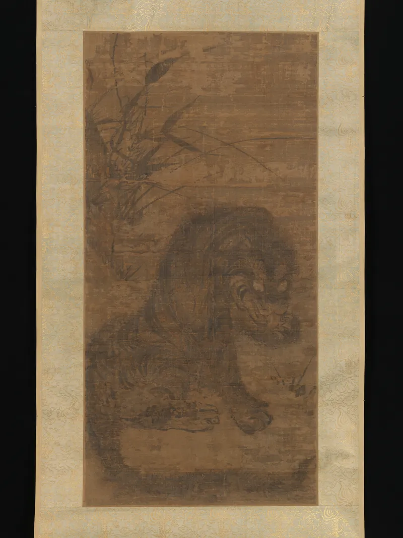 A similar piece to “Awakening the Tiger” on display at the Metropolitan Museum of Art in New York City (Wikimedia), chinese art depicting tigers