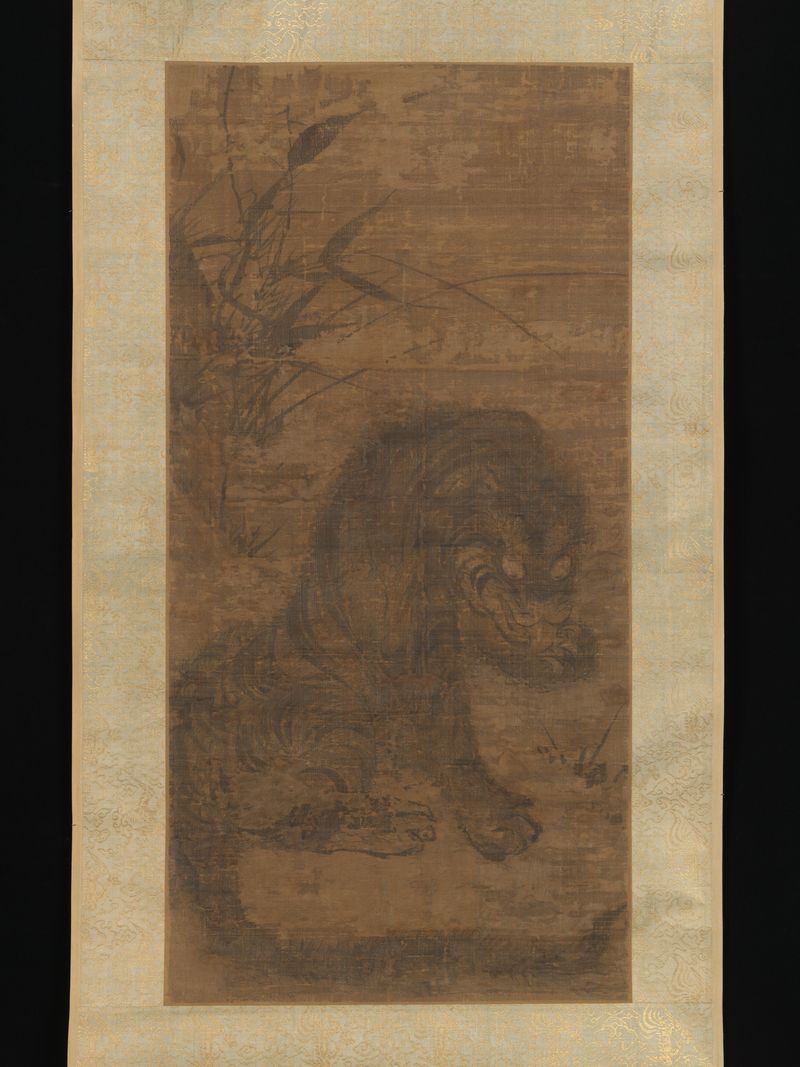 A similar piece to “Awakening the Tiger” on display at the Metropolitan Museum of Art in New York City (Wikimedia), chinese art depicting tigers
