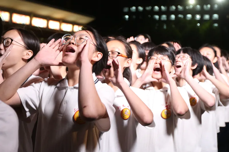 Students in Hengshui often participate in pep rallies where they chant slogans to motivate themselves for the gaokao