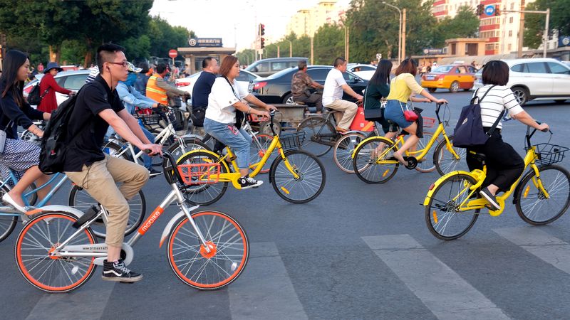 China could be regaining its title as the "Kingdom of Bicycles" as bike-share programs become ubiquitous in its cities