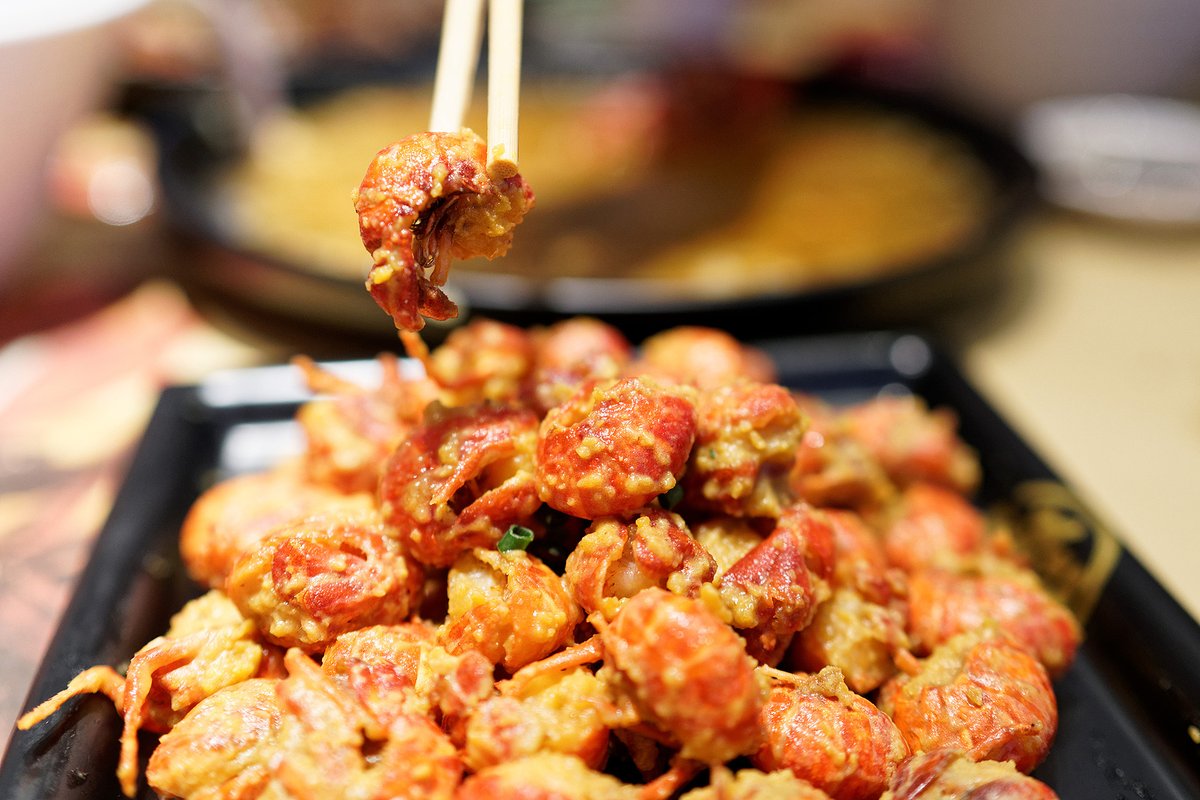 egg yolk crayfish