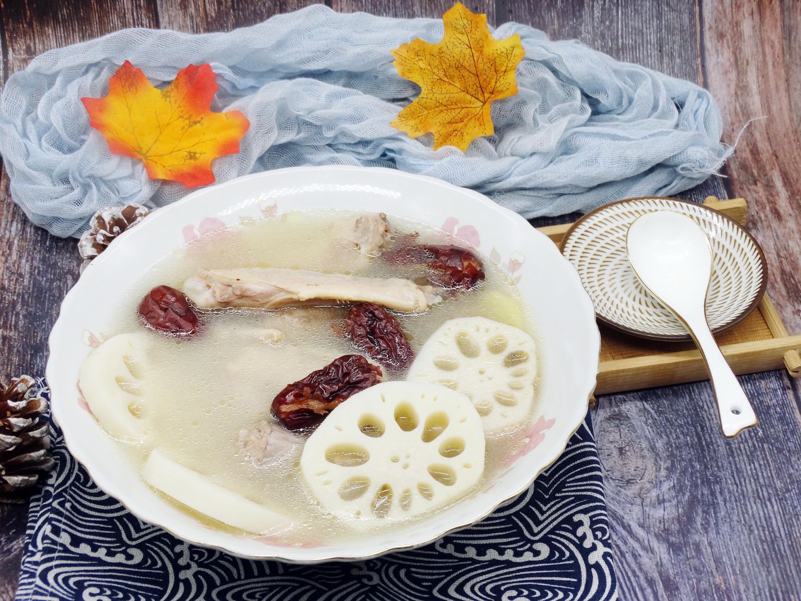 Duck lotus root soup