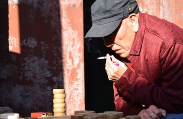 Chinese man in hutong