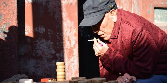 Chinese man in hutong