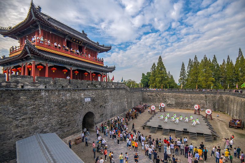 old Jingzhou city wall, Jingzhou, Hubei province