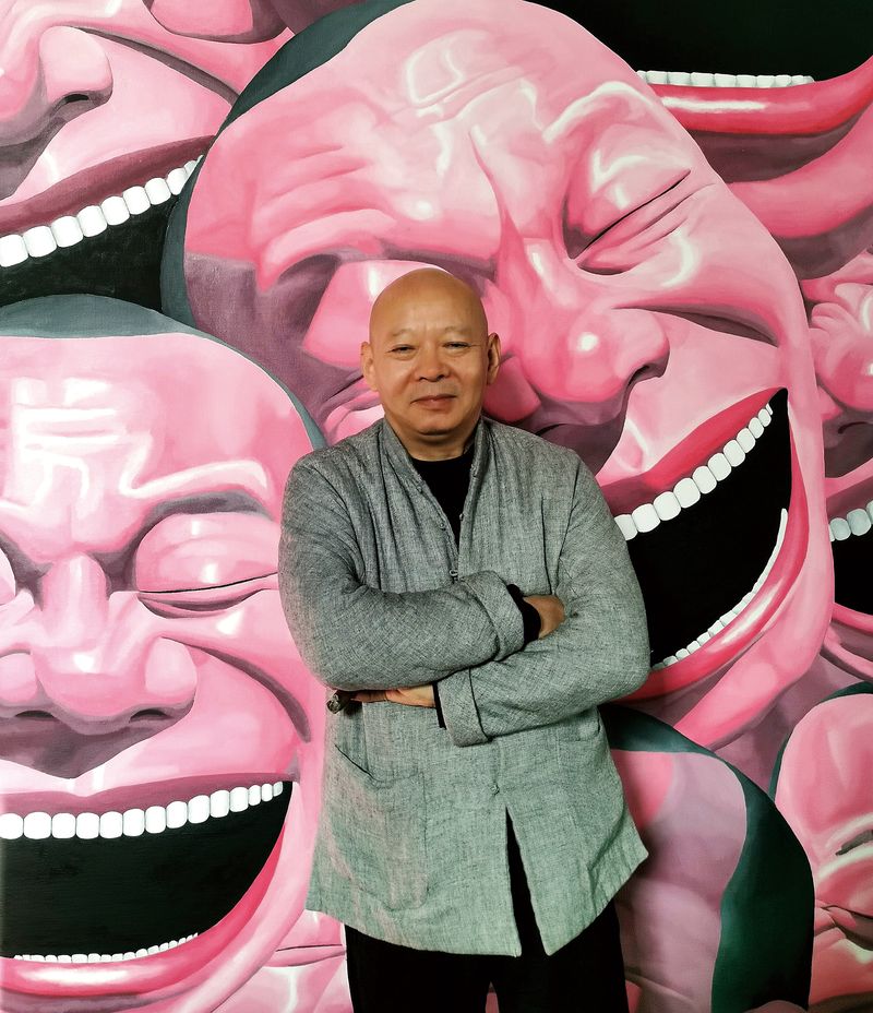 Yue Minjun’s laughing faces are perhaps the most recognizable pieces in Chinese contemporary art