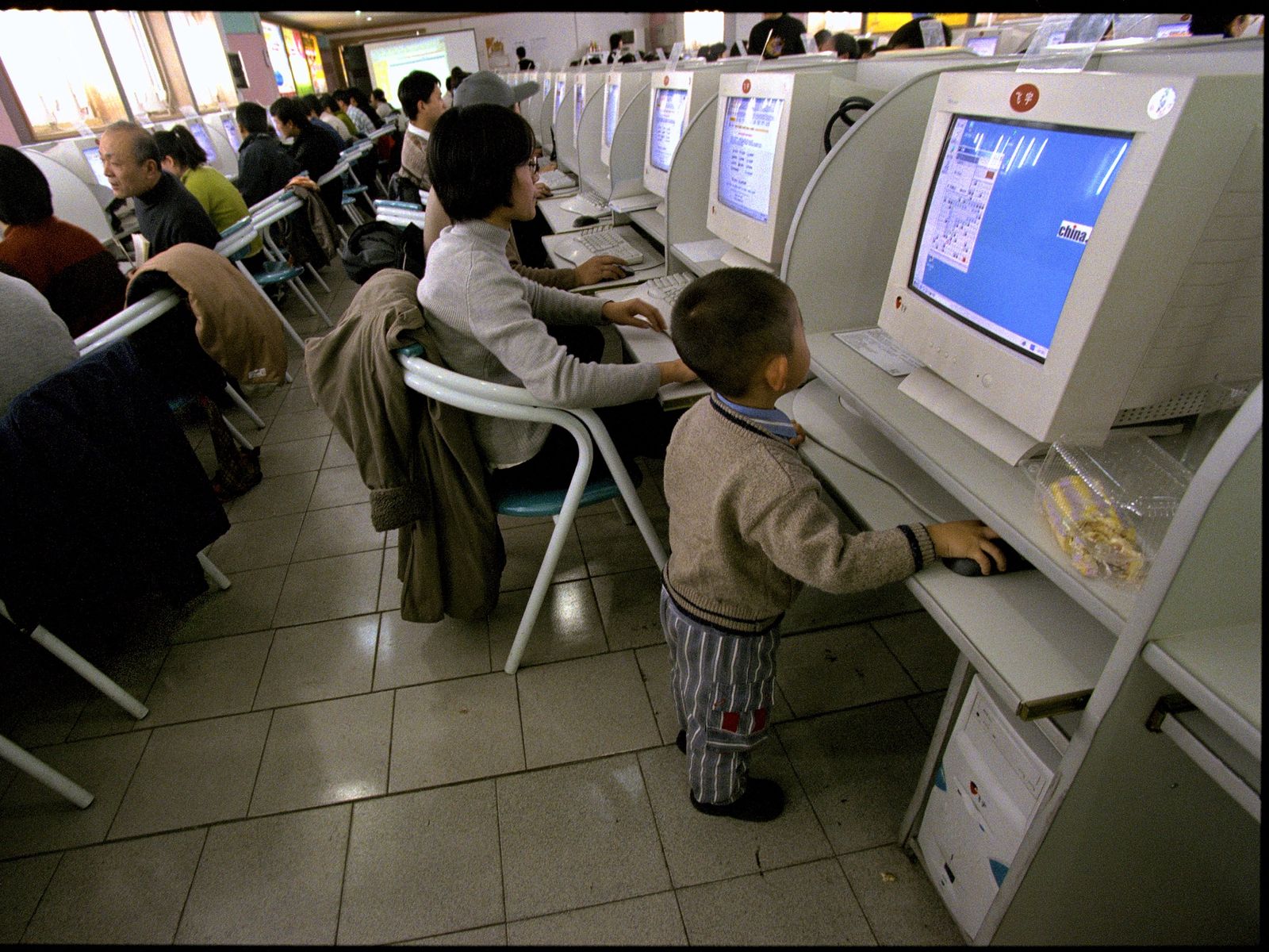 Old internet cafe