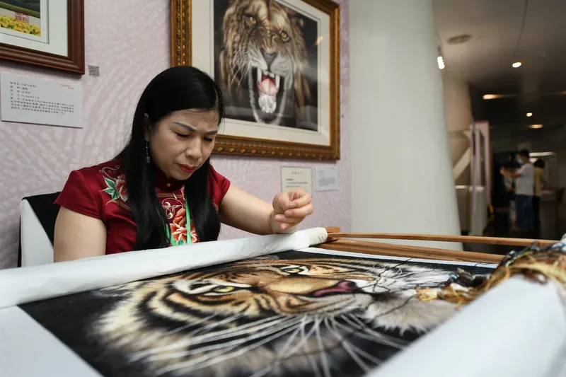 Xiang embroidery tiger