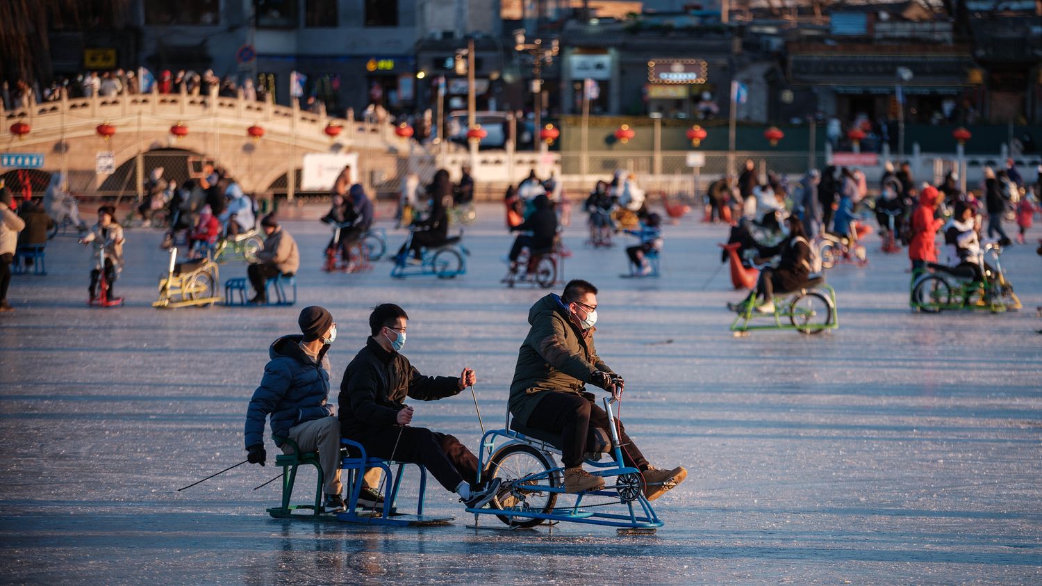 Ice carts on Shichahai 2022