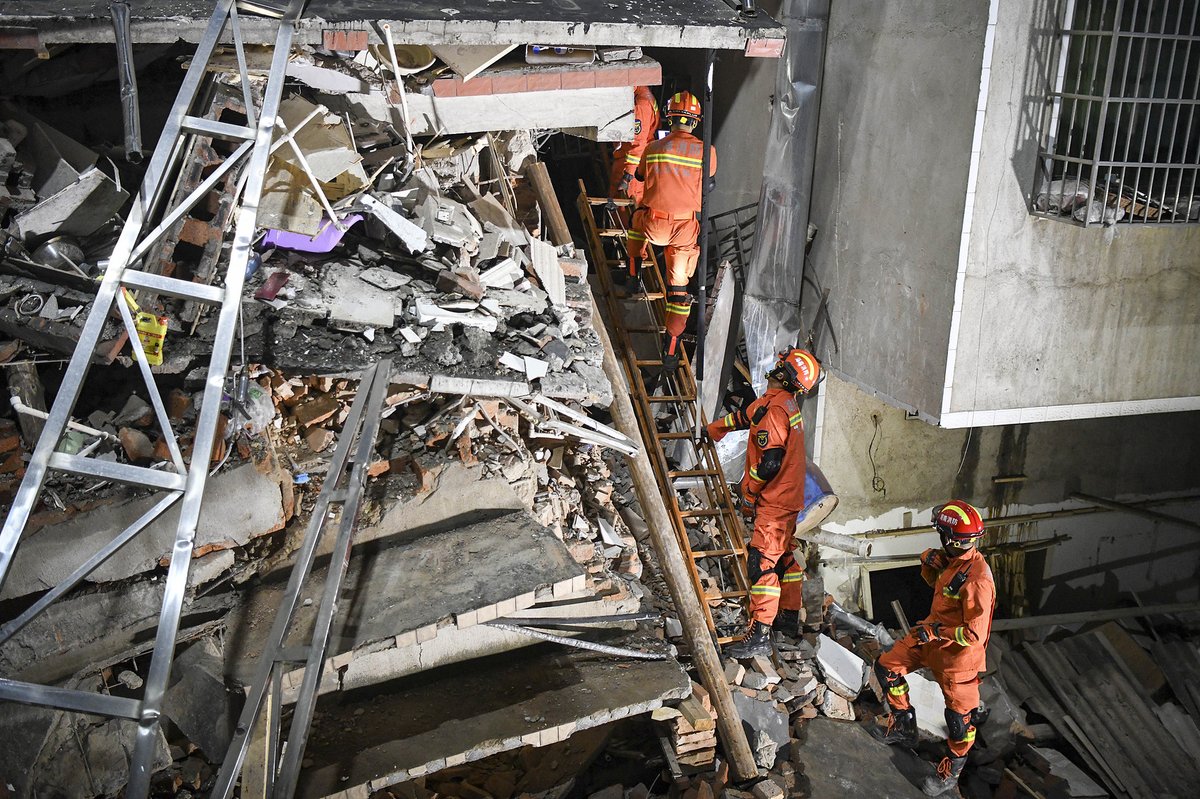 A six-story residential building in Changsha collapsed in 2022, causing over 50 deaths