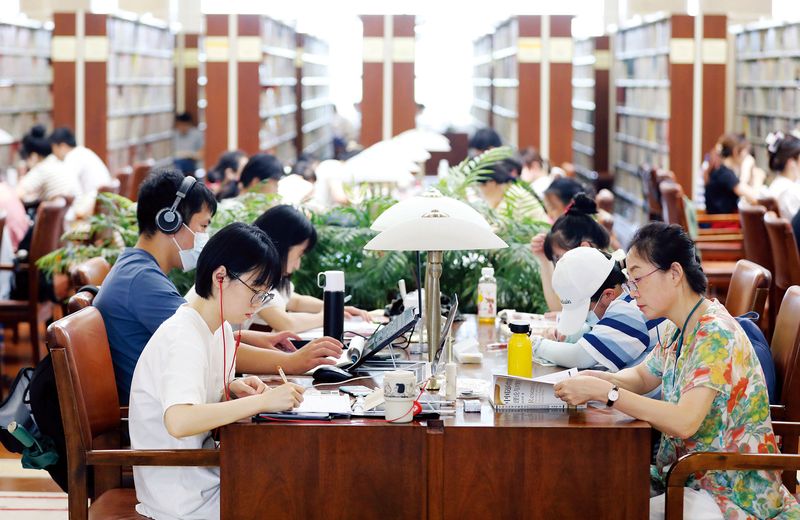 Libraries are becoming popular choices for people to kill time with free internet access and air conditioning