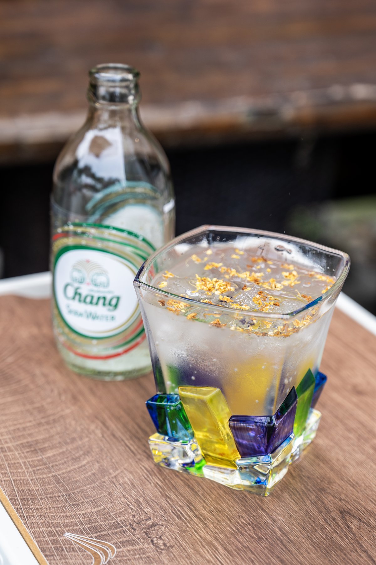 Guihua-flavored soda offered in a coffee shop in Guangzhou