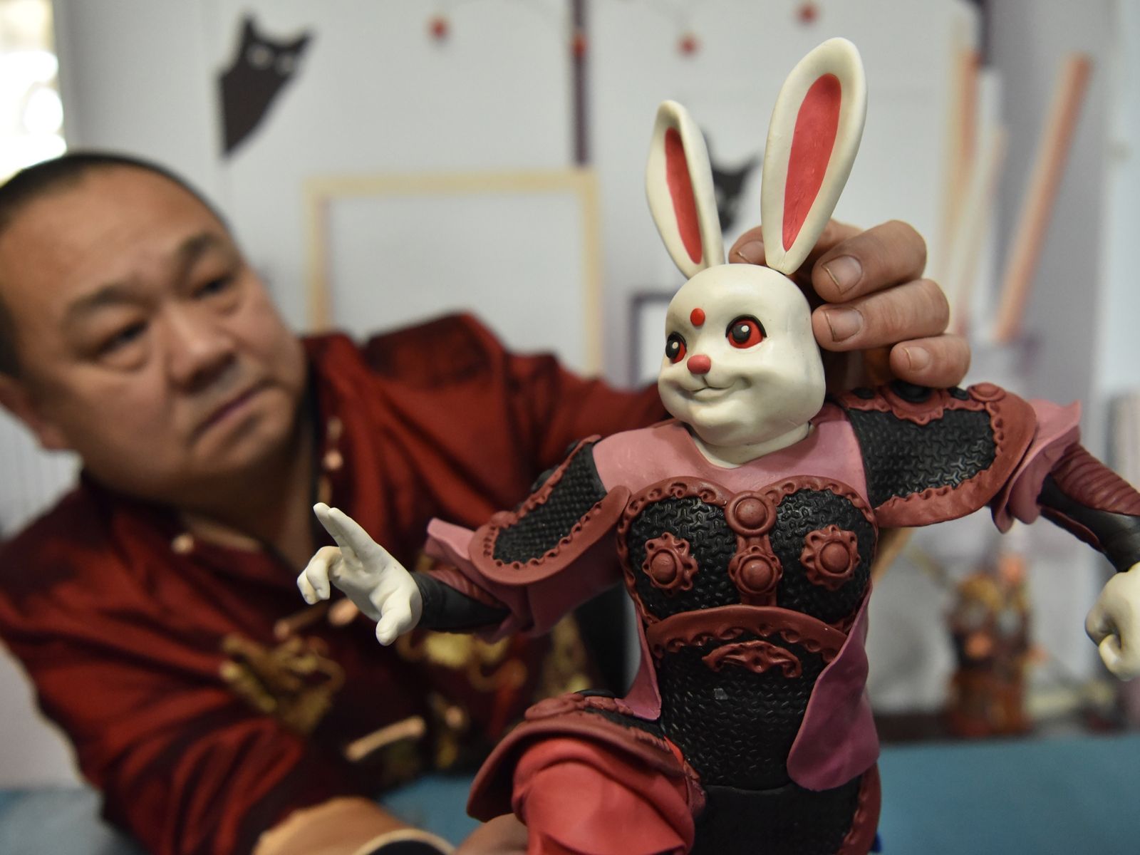 Dough models made in Hebei province