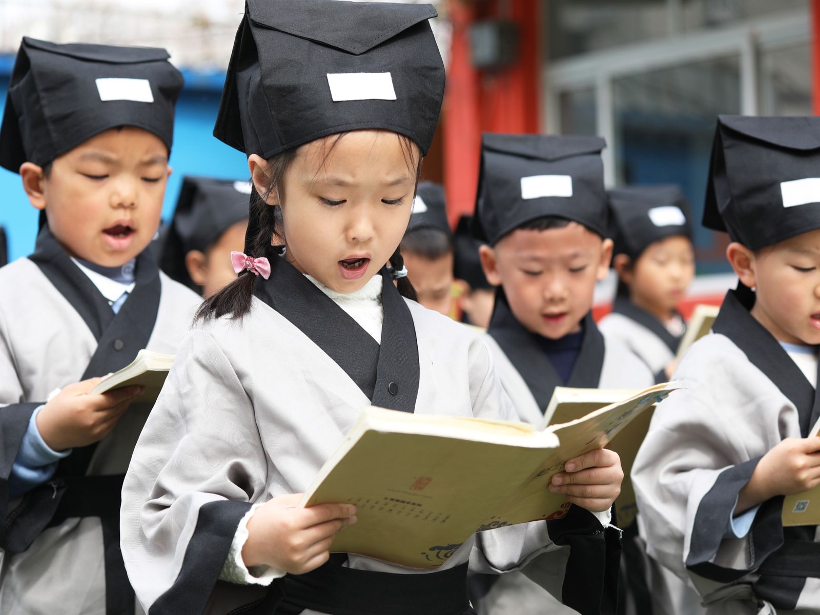 Students in Tanghsan, Hebei