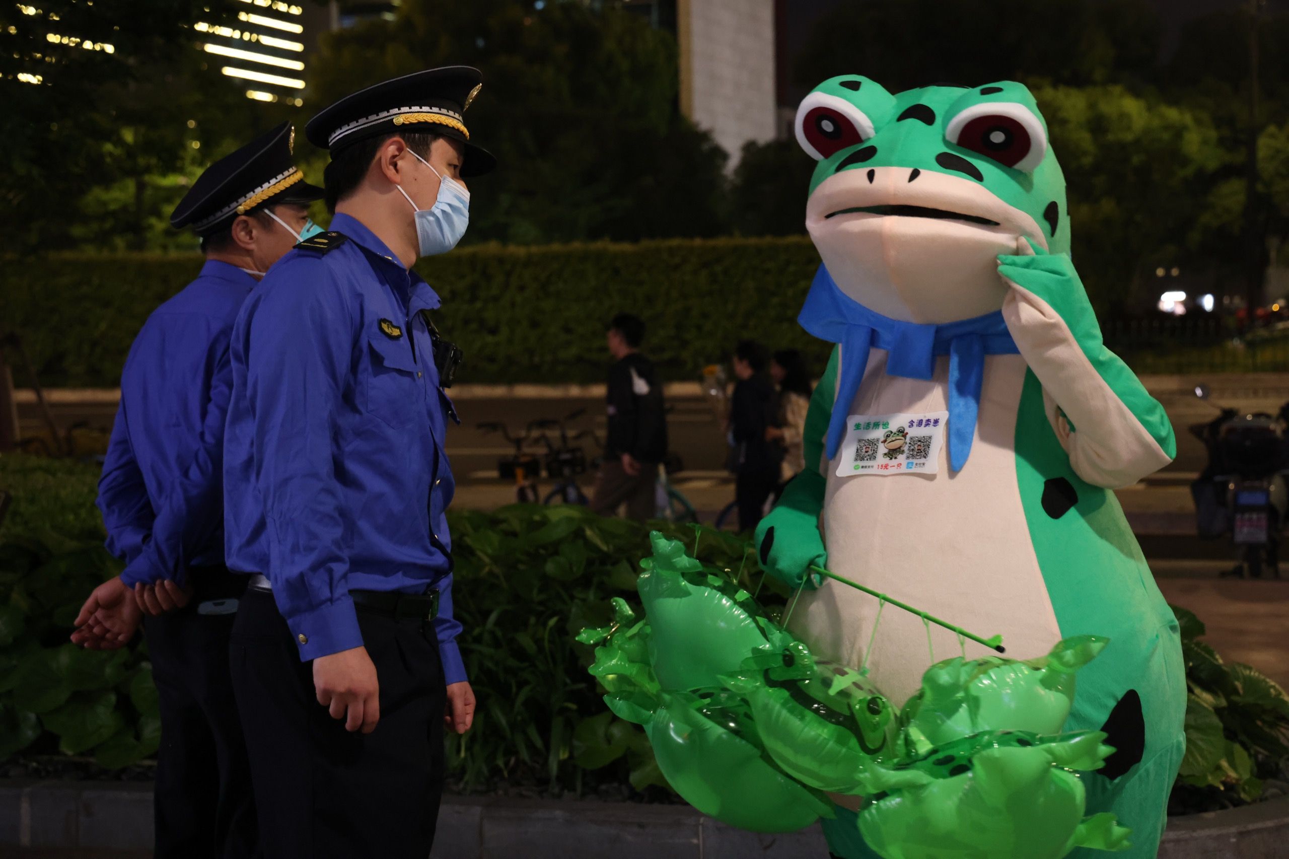 China’s Frog Craze: Why People in Frog Costumes Invading the Streets