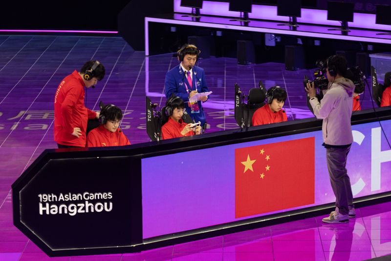 Chinese e-sport athletes, Asian Games, e-sport games