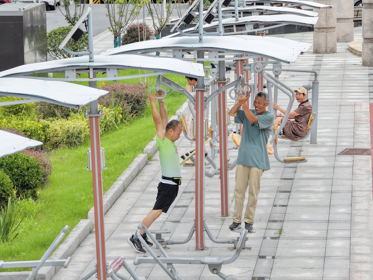 Renovation projects address population aging by upgrading public spaces and facilities, including activity areas, green spaces, and roads, to better serve both elderly residents and children