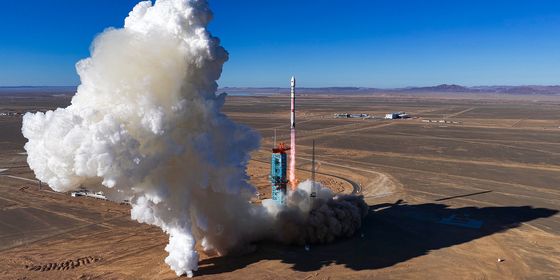 Chinese rocket launching