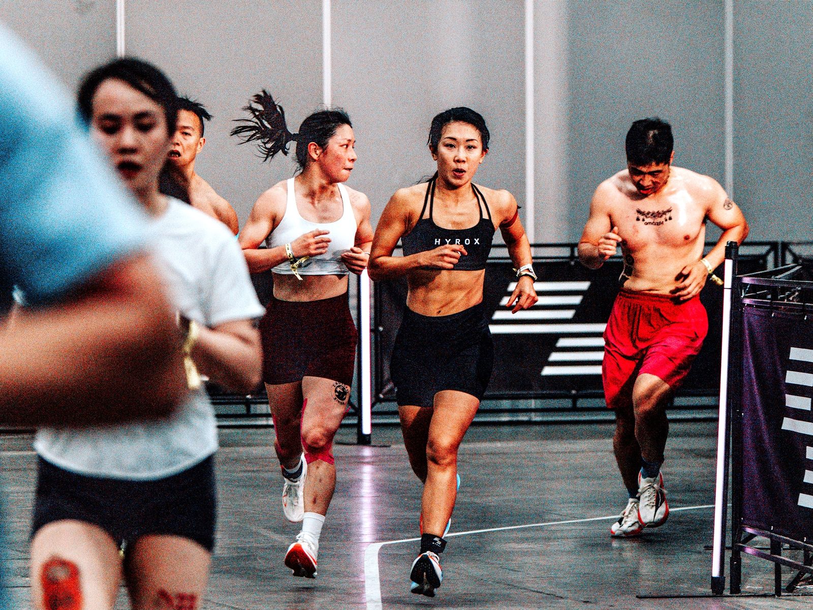 Chinese urbanites workout