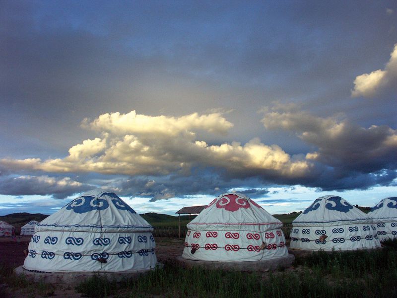 Mongolian huts and modern Beijing cowboys