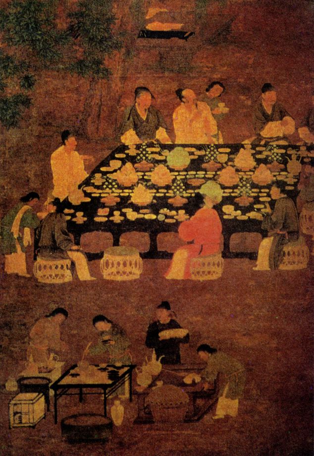 A feast for scholars held by the imperial court of the Song dynasty (VCG)