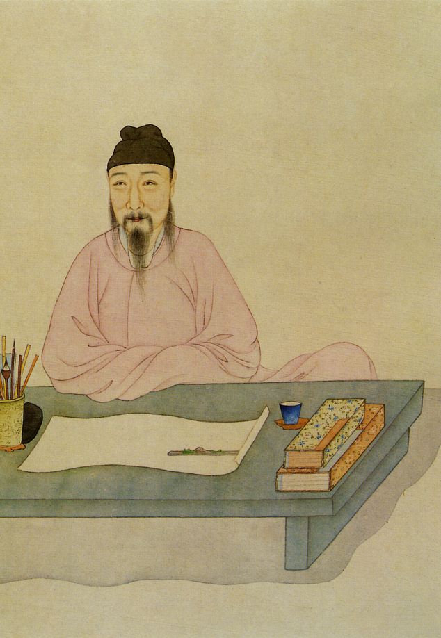 A painting of Ming dynasty poet Tang Yin