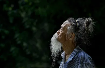 Old Chinese man beard
