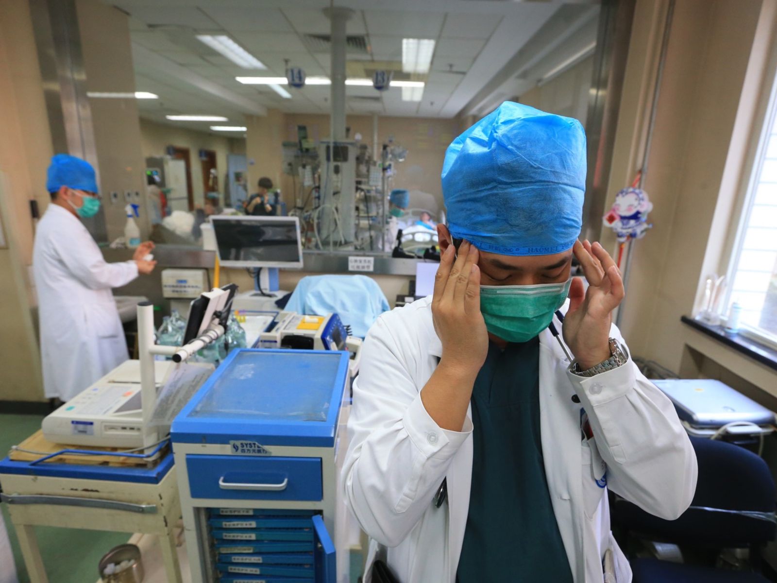 Stressed out doctor