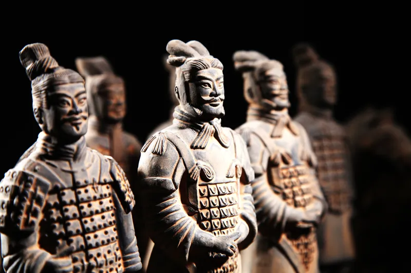 All of the terracotta warriors sport some form of facial hair