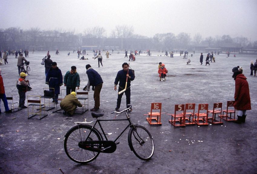 hockey at Beihai Park 1991