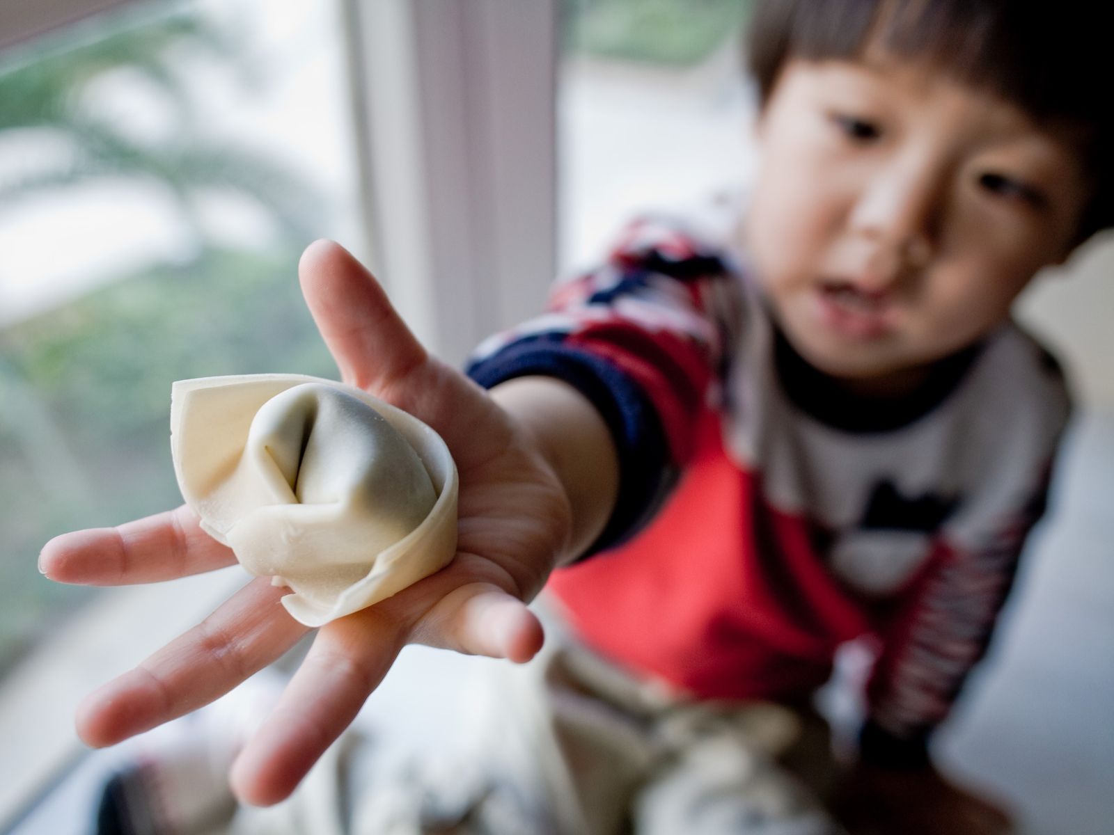 Kid with wonton