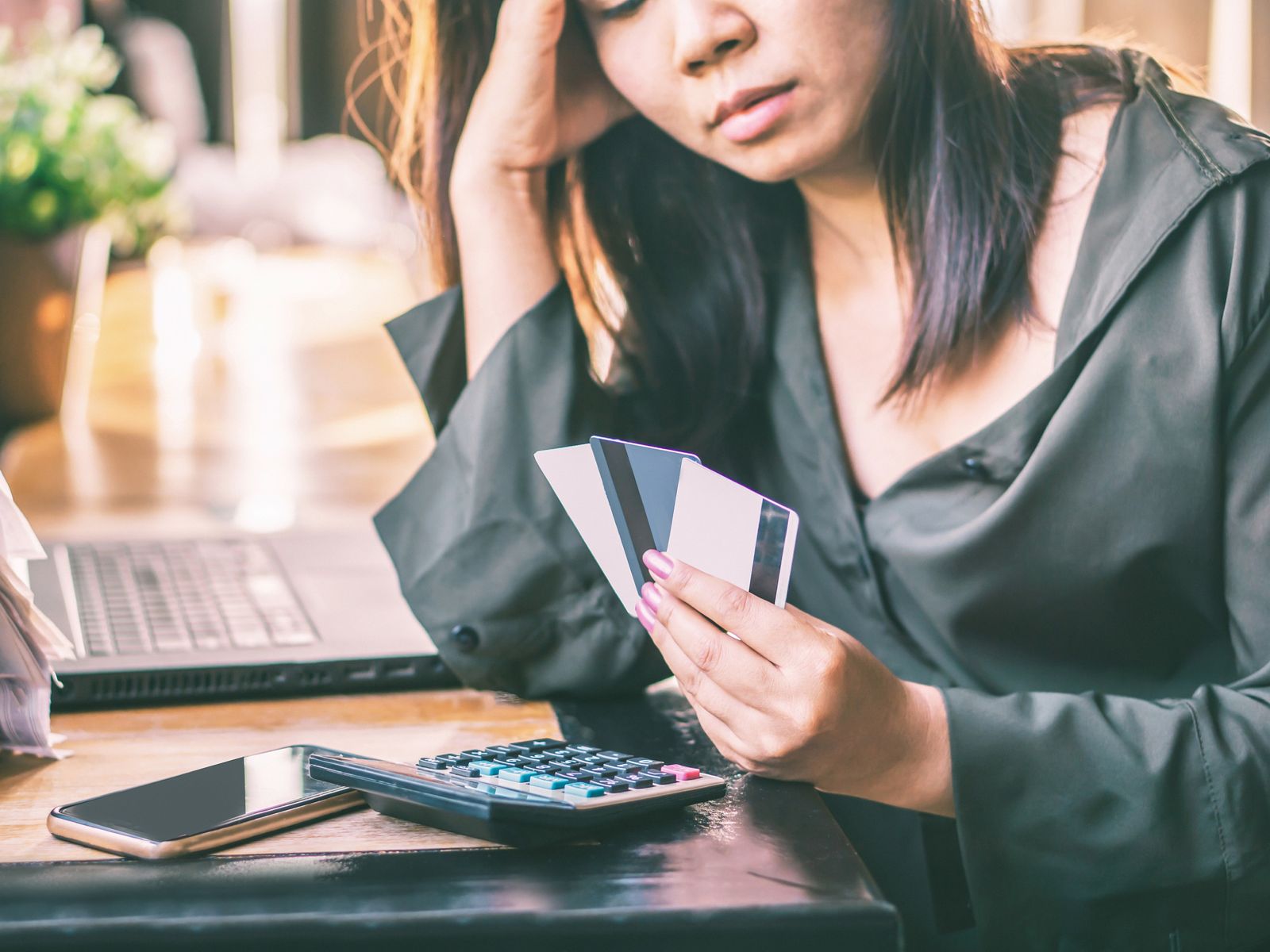 Shoppers in debt