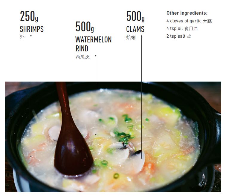 Hainan soup ingredients