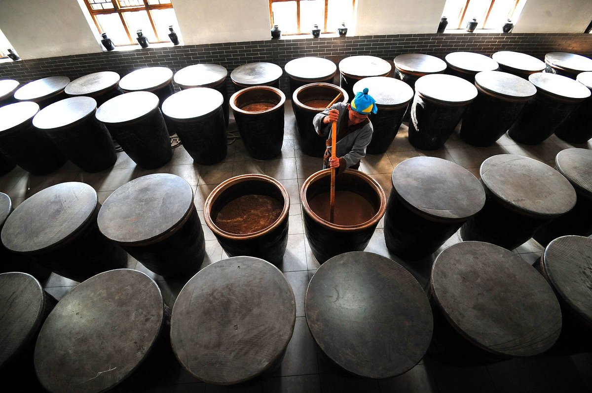 A vinegar factory in Qingxu, Shanxi