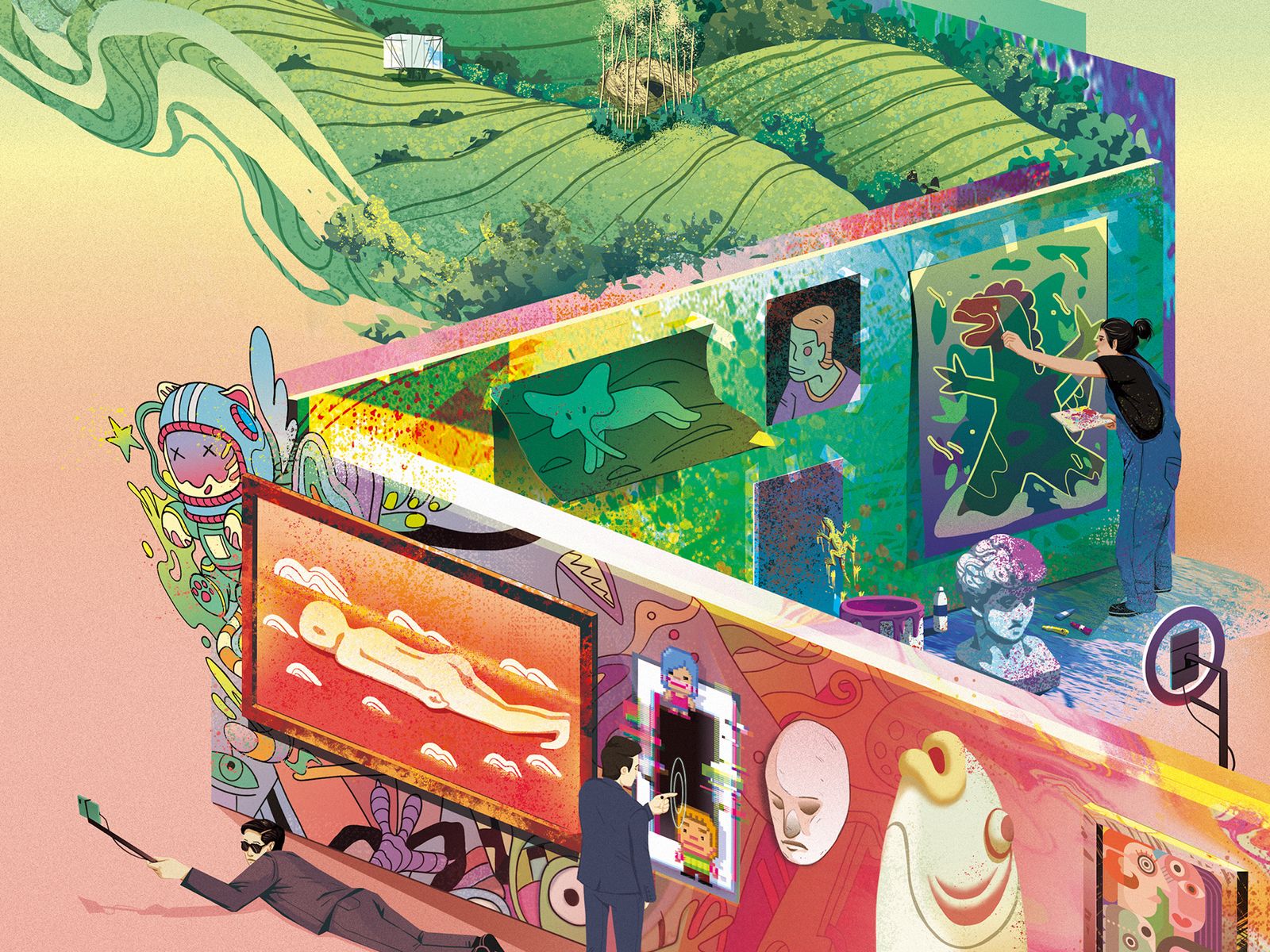 Digital art story divider photo