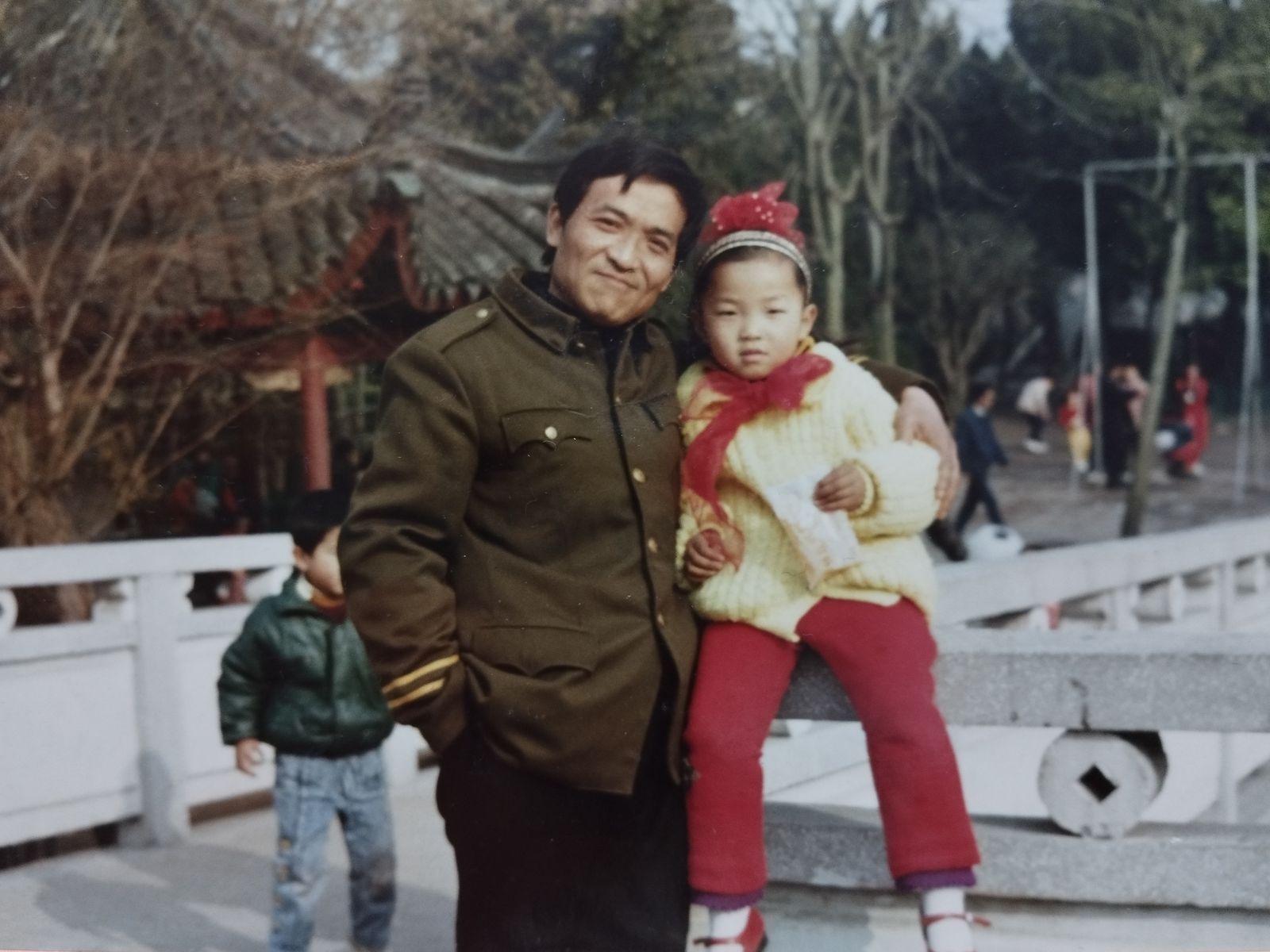 Wang Lin with father