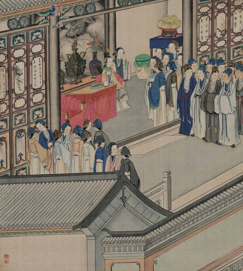 Painting of a scene from a "Dream of the Red Chamber"