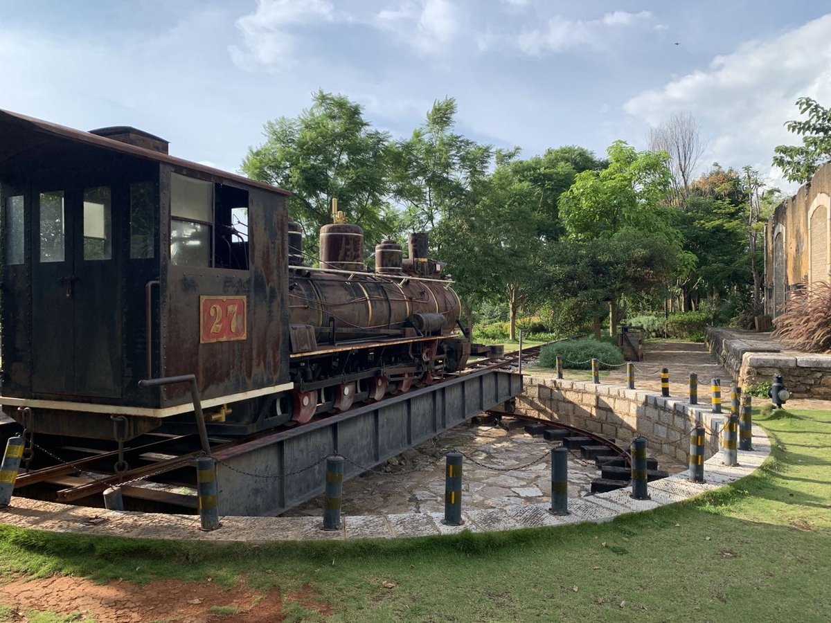 Train turntable at Bisezhai train station, essential to the Yunnan-Vietnam Railway's French trains