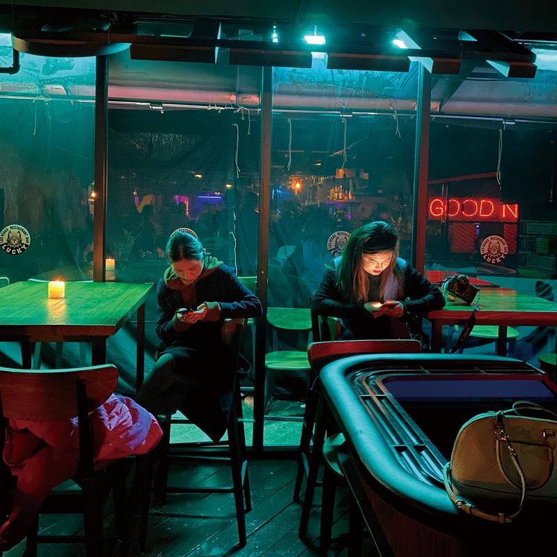 Li captured and edited these images of urban isolation with his own smart phone