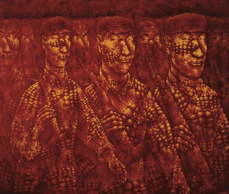 “Pimples No.6,” 1996 by Pan Dehai, 1980s art movement in china