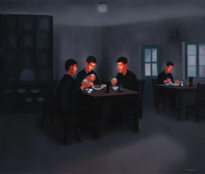 “The Past—Lunch in the Canteen,” 2013 by Pan Dehai, 1980s art movement in china