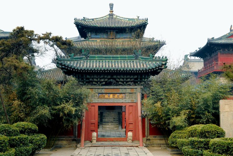 Longxing Temple, faithfully restored and repaired, master architect, village in China, Chinese architecture