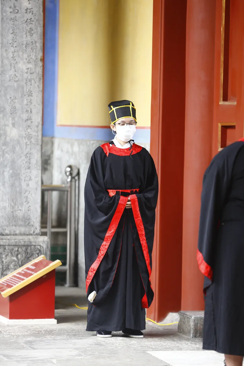 Confucius birthday ceremony participant