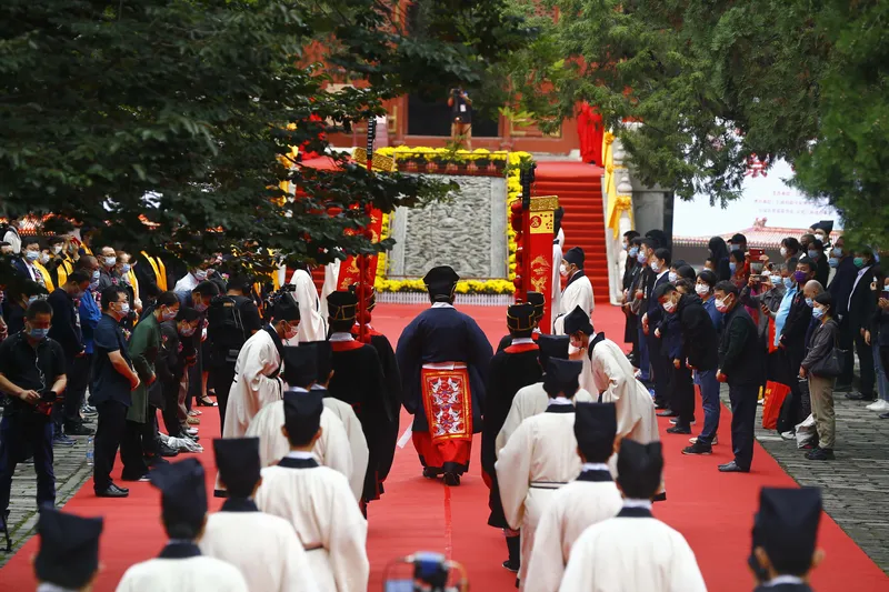 Confucius birthday ceremony in Beijing