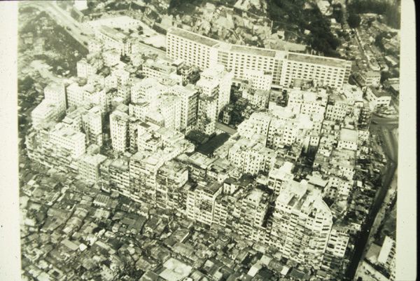 An old photo of Kowloon City, courtesy of Hong Kong Government Information Services