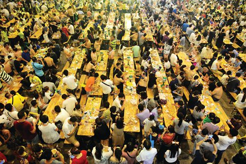 The Qingdao Festival is celebrated from Aug 4 to 27 at various venues throughout the coastal city