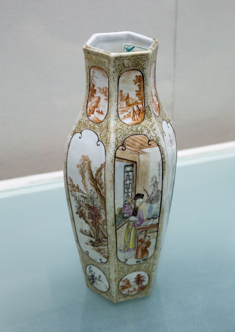 A vase made in Guangzhou, Guangdong province