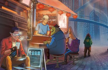 interplanetary street stall, chinese english translation, chinese literature, chinese novels, chinese writers, Chinese science fiction, street-stall economics, Wang Nuonuo, Chinese Short story