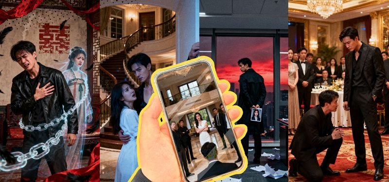 Collage of popular Chinese micro-dramas