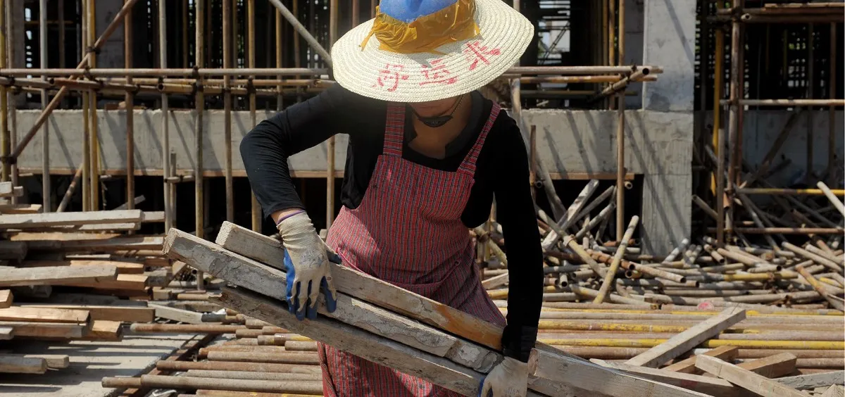 woman, construction worker